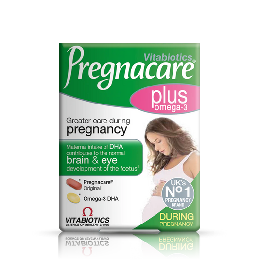Vitabiotics Pregnacare Plus – Advanced Pregnancy Multivitamin with Omega-3 & Iron (84 Tablets, UK Imported)