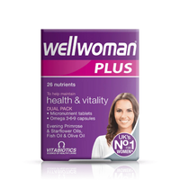 Wellwoman Plus with Omega-3 supports women’s energy, immunity, skin & heart health