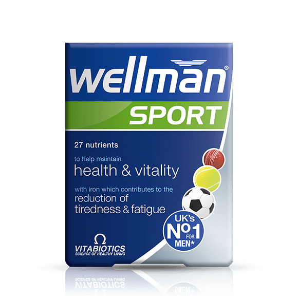 Vitabiotics Wellman Sport is designed for active men, athletes, and fitness enthusiasts. With 30 tablets packed with vitamins, minerals, and antioxidants, it supports energy, stamina, muscle recovery, and immune health – Imported from UK.