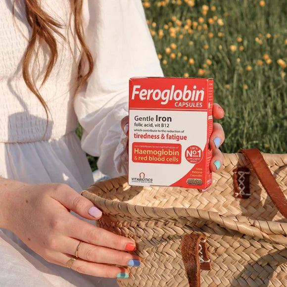 Feroglobin Capsules – Iron & Multivitamin Supplement – 30 Capsules – Energy, Blood & Immunity Support