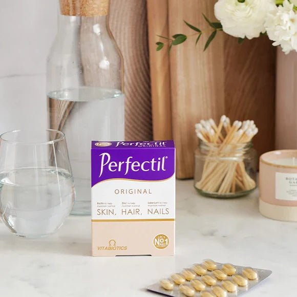 Vitabiotics Perfectil Original – 30 Tablets – Skin, Hair & Nail Health with Biotin, Zinc & Selenium – Imported from UK