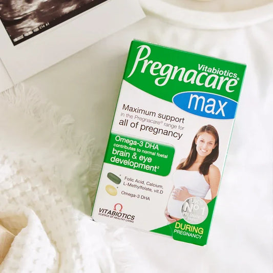 Vitabiotics Pregnacare Max – Complete Pregnancy Multivitamin with Omega-3 DHA | UK Imported Prenatal Supplement