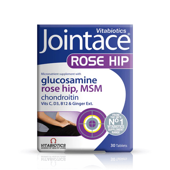 Vitabiotics Jointace Rose Hip – 30 Tablets – Joint & Cartilage Health with Rose Hip Extract, Glucosamine & Chondroitin – Imported from UK
