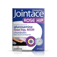 Vitabiotics Jointace Rose Hip – 30 Tablets – Joint & Cartilage Health with Rose Hip Extract, Glucosamine & Chondroitin – Imported from UK