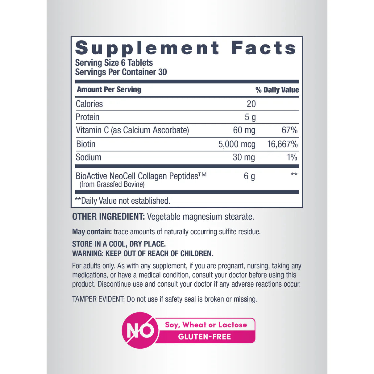 Neocell Collagen Supplement – Biotin + Vitamin C – 6000mg – 180 Tablets for Skin, Hair & Nails