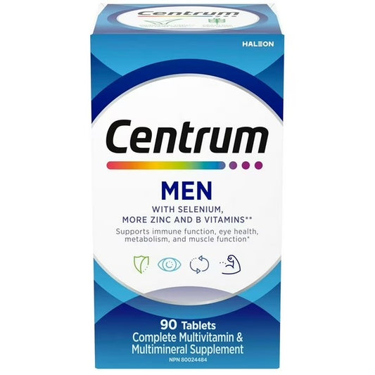 Centrum Men 90 Tablets – Daily Multivitamin for Men’s Energy, Immunity & Muscle Health