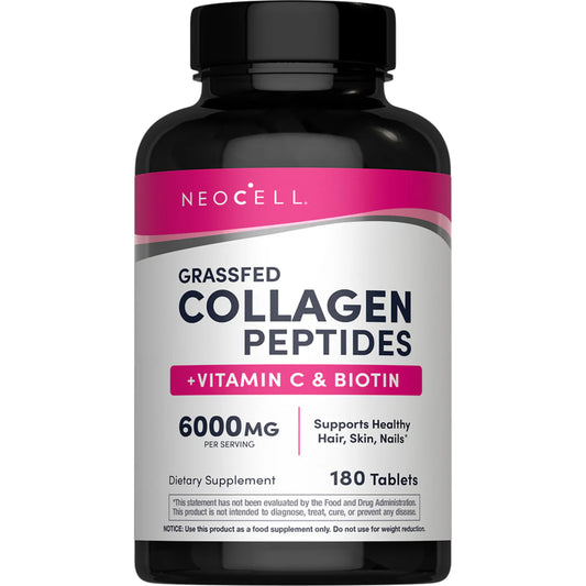 Neocell Collagen Supplement – Biotin + Vitamin C – 6000mg – 180 Tablets for Skin, Hair & Nails
