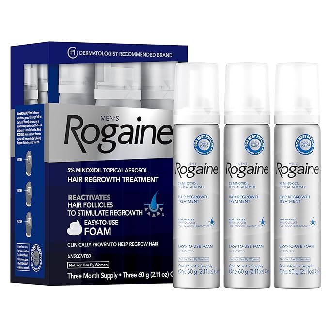 Rogaine Minoxidil Foam 5% – Effective Hair Regrowth Solution