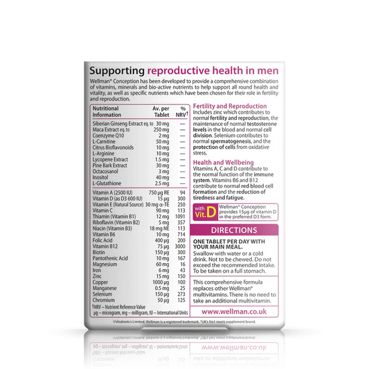 Wellman Conception Male Wellness Formula | Vitabiotics