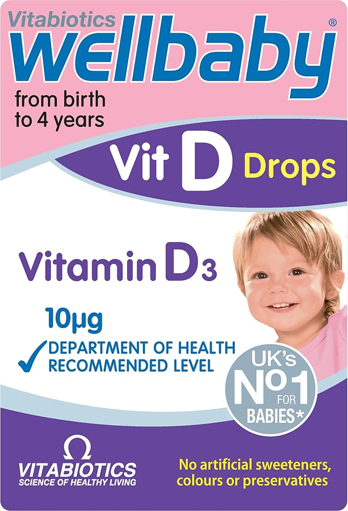 Wellbaby Vitamin D Drops 10µg (Vitamin D3) – From Birth to 4 Years