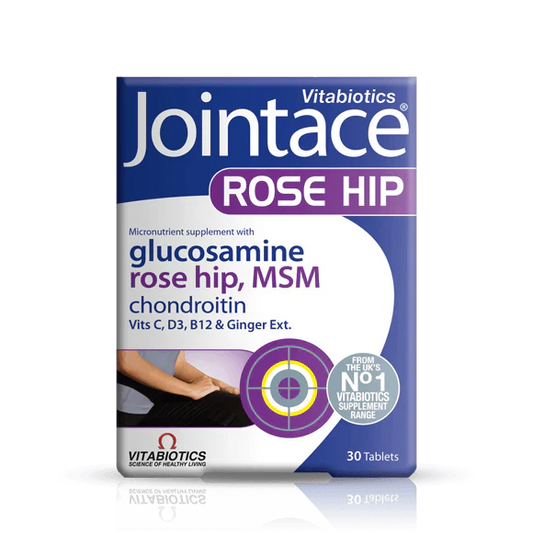 Vitabiotics Jointace Rose Hip – 30 Tablets – Joint & Cartilage Health with Rose Hip Extract, Glucosamine & Chondroitin – Imported from UK