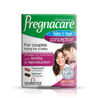 Pregnacare Him & Her Conception – Fertility & Reproductive Health Support – UK Imported – 60 Tablets Each