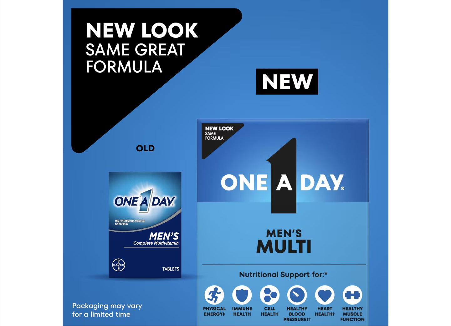 One A Day Men’s Multivitamin 100 Tablets | Daily Energy & Nutritional Support for Men