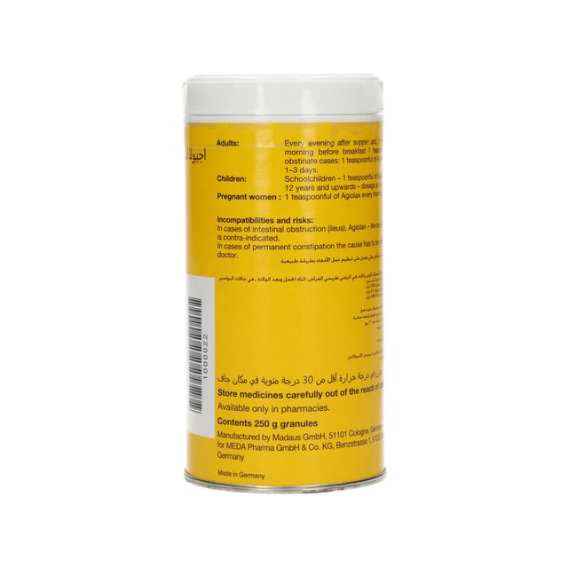 Agiolax 250g Granules | Original Constipation Relief Medicine | Ispaghula & Senna